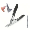 Acrylic Nail Clippers with 15Pcs Magnets Nail Clippers Cutters for Long Acrylic Gel Nails Tips Adjustable Stainless