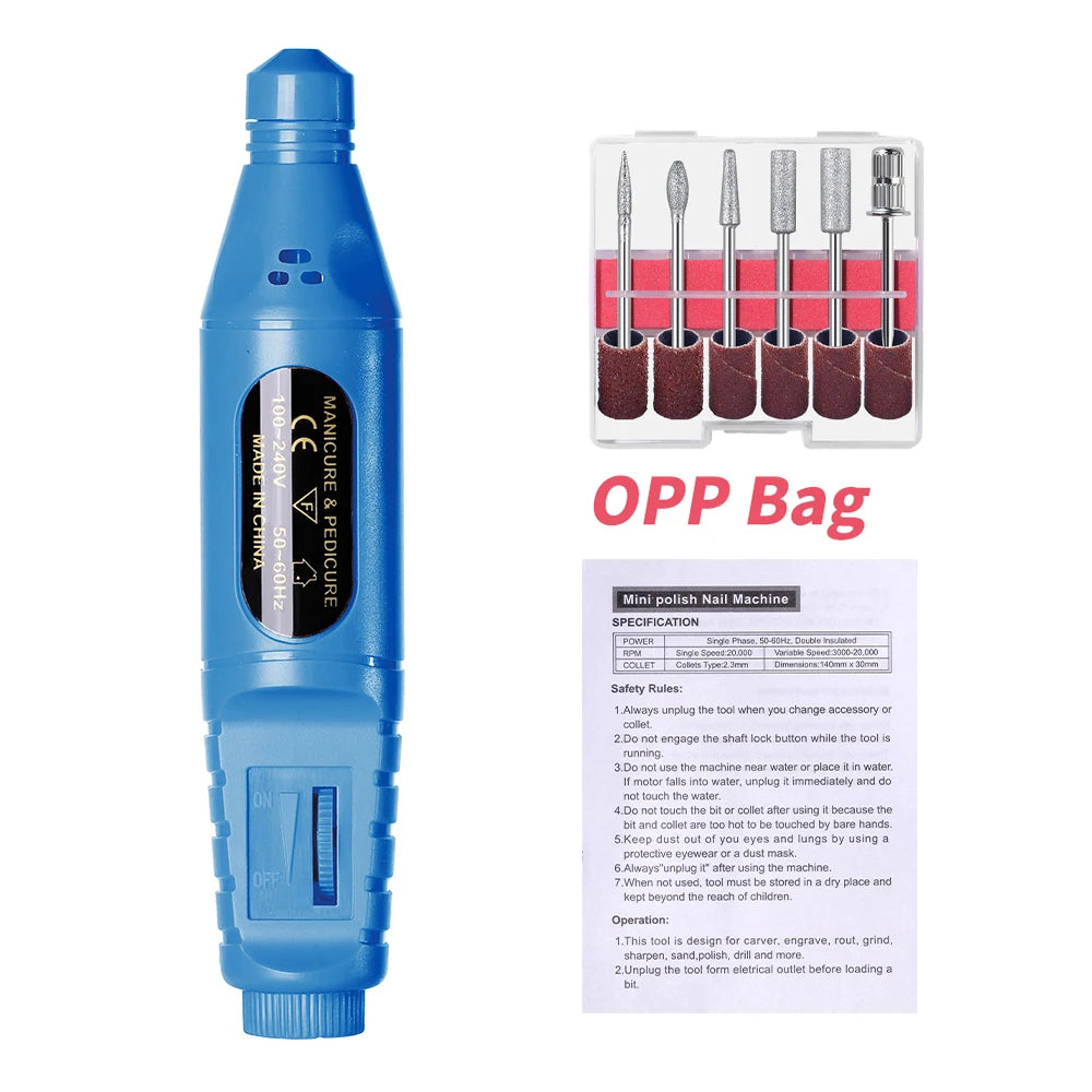 20,000 RPM Electric Nail Drill Kit