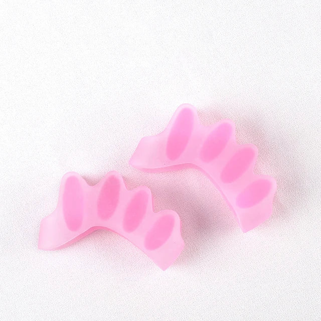 2Pcs=1Pair Black Orthopedic Product Silicone Separator Gel Toe Protector Bunion Corrector Foot Finger Straightener Pedicure Tool
