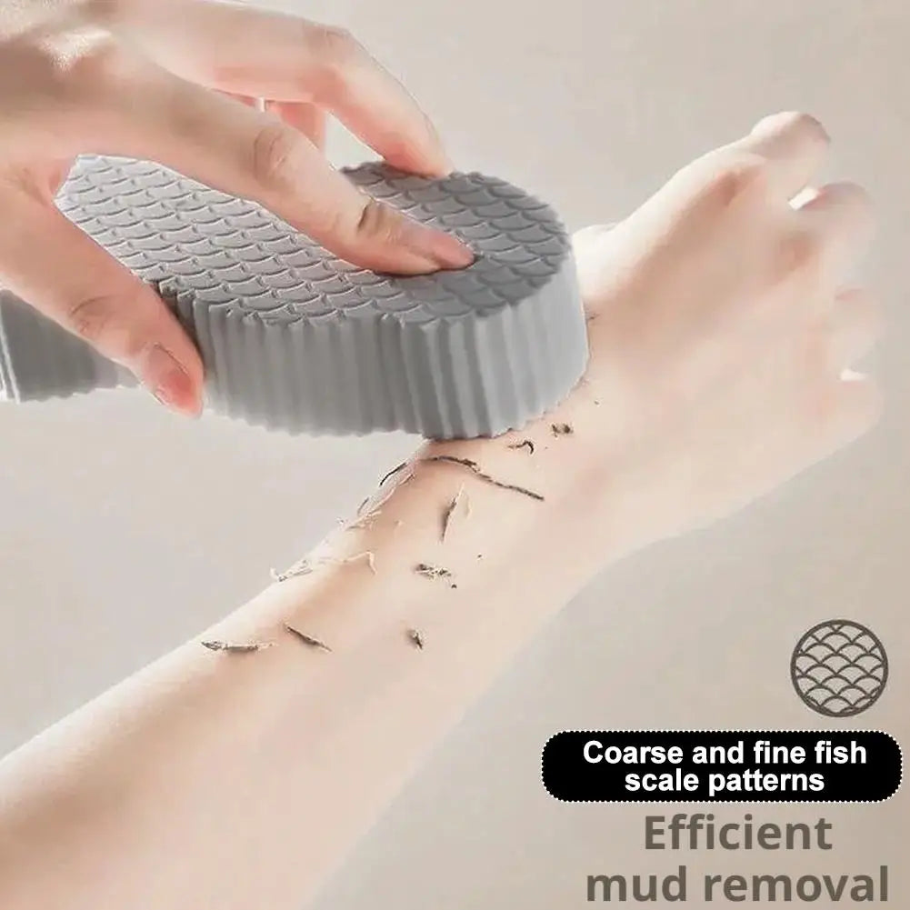 Painless Bath Sponge Brush Exfoliating Scrubber Magic Rub Mud Sponge For Adults Baby Kids Household Shower Scrub Cloth Bathing