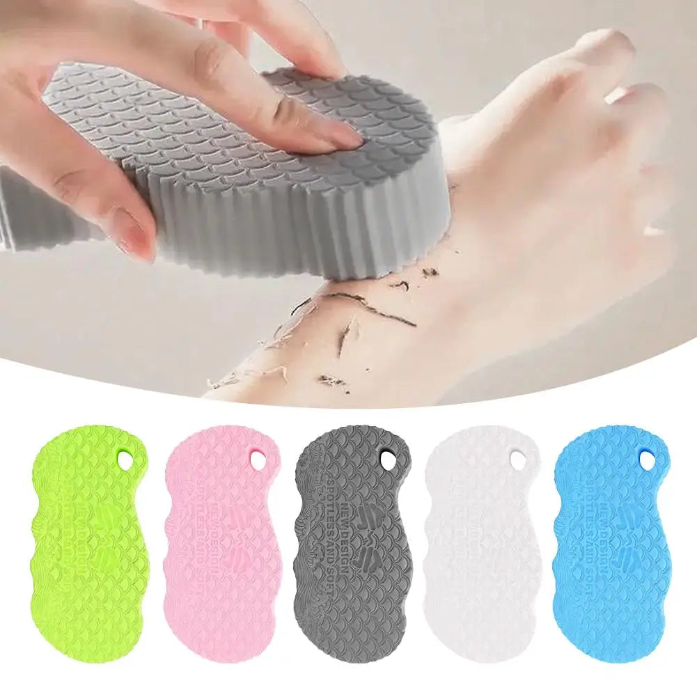 Painless Bath Sponge Brush Exfoliating Scrubber Magic Rub Mud Sponge For Adults Baby Kids Household Shower Scrub Cloth Bathing