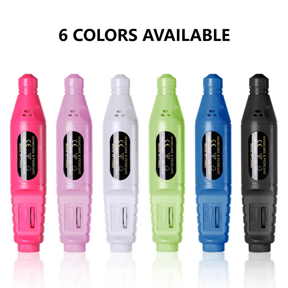 Professional Electric Nail Drills Kit Remove Polisher Manicure Portable Nail File Nail Drill Equipment Pen Tools Machine