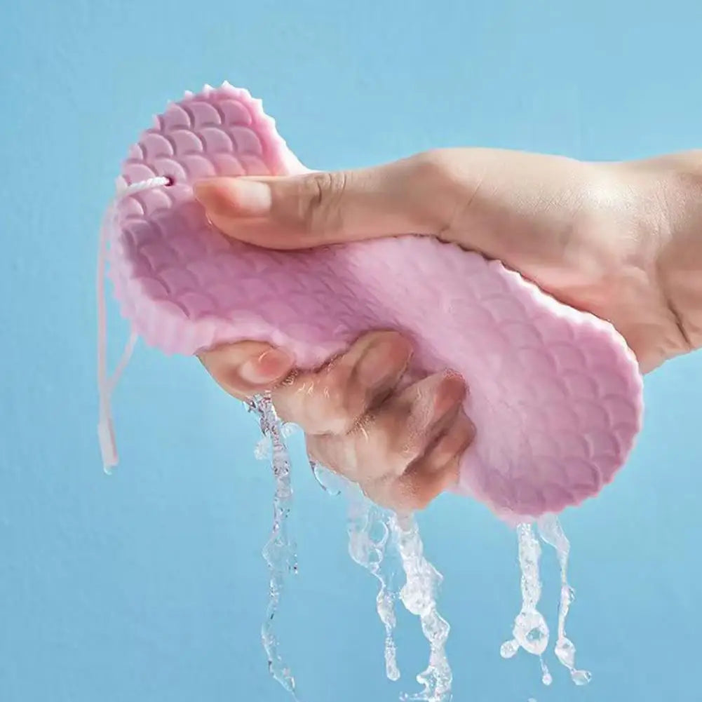 Painless Bath Sponge Brush Exfoliating Scrubber Magic Rub Mud Sponge For Adults Baby Kids Household Shower Scrub Cloth Bathing