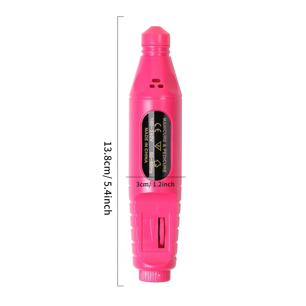 Professional Electric Nail Drills Kit Remove Polisher Manicure Portable Nail File Nail Drill Equipment Pen Tools Machine