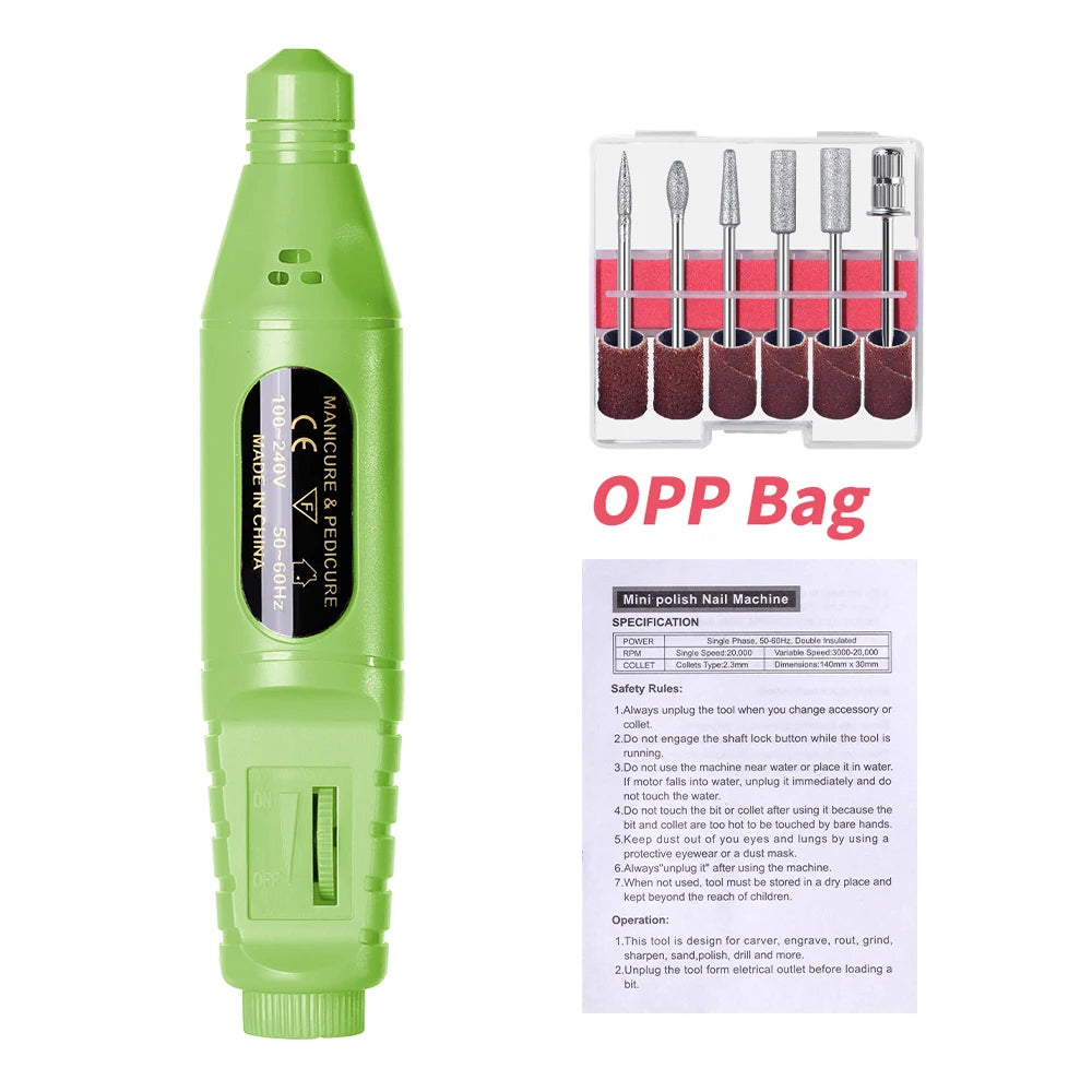 20,000 RPM Electric Nail Drill Kit