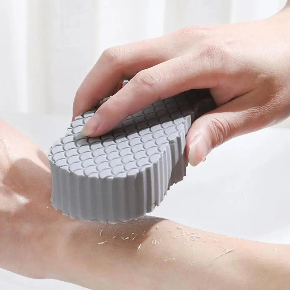 Painless Bath Sponge Brush Exfoliating Scrubber Magic Rub Mud Sponge For Adults Baby Kids Household Shower Scrub Cloth Bathing