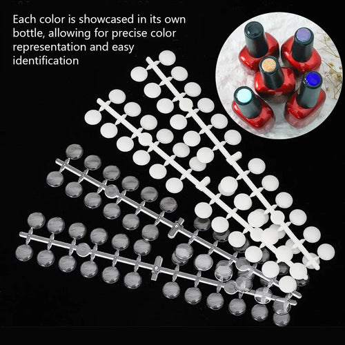20-Piece Nail Color Display Chart
