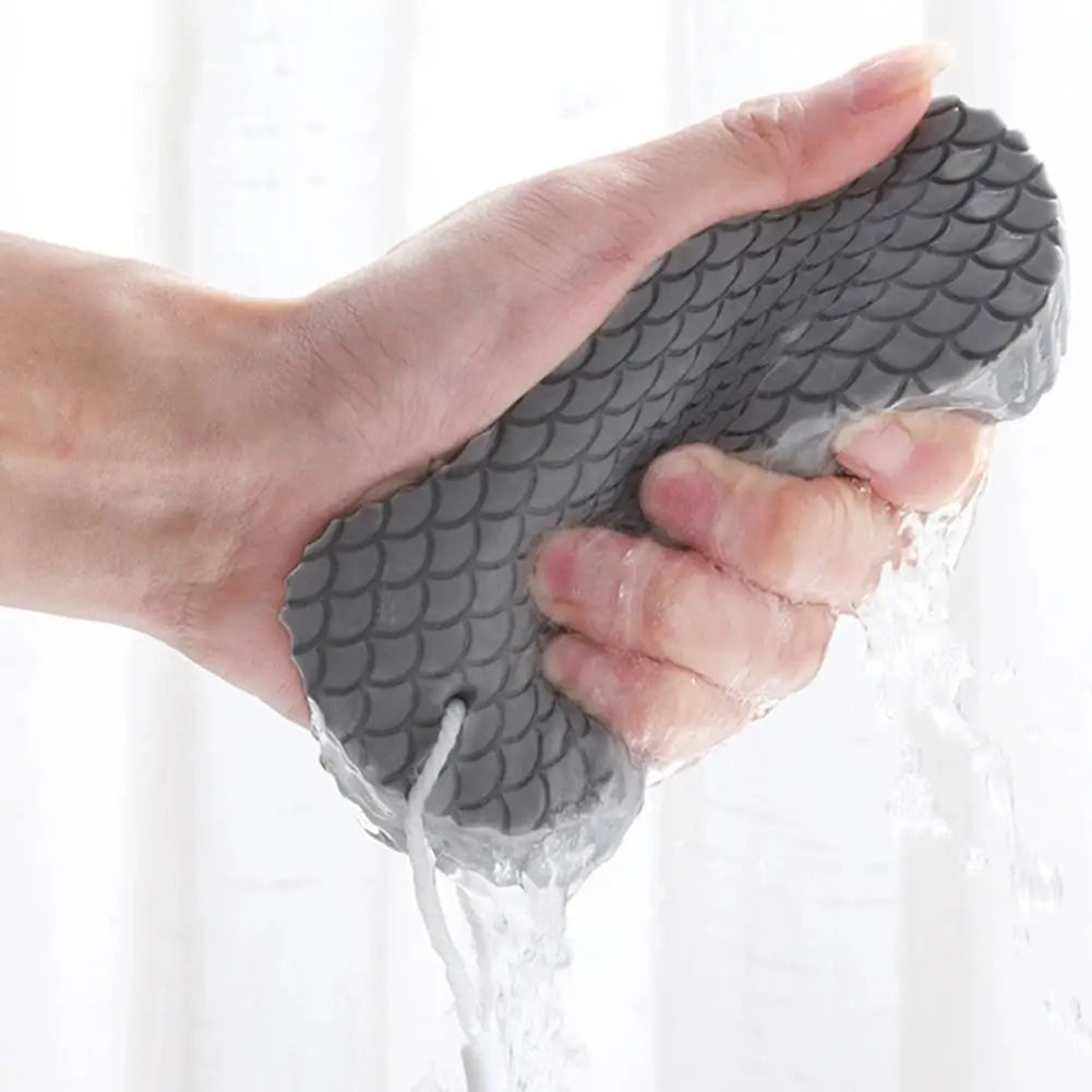 Painless Bath Sponge Brush Exfoliating Scrubber Magic Rub Mud Sponge For Adults Baby Kids Household Shower Scrub Cloth Bathing